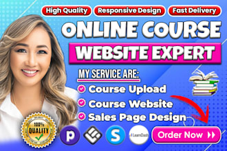 setup learnworlds, podia, mighty network, learndash, systeme io course website