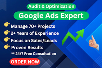 do profitable google ads audit and optimization for ecommerce with improve ROI