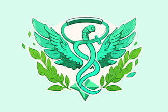 make ideal modern medical logo