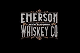 design retro whiskey company logo