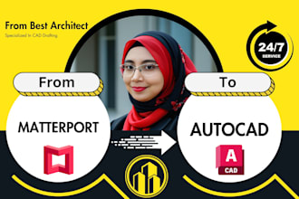 convert matterport to autocad, sketchup, revit, PDF to cad