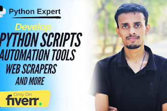 create custom python scripts, automation tools, and scrapers