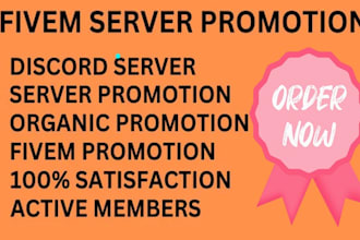 do organic fivem server promotion discord server boost fivem players