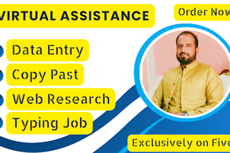 do data entry, data mining, web research, copy paste