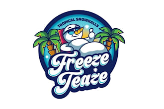 design awesome tropical snowballs logo