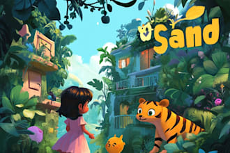 illustrate children story book illustration and book design