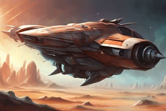 draw sci fi vehicle design and spaceship concept art