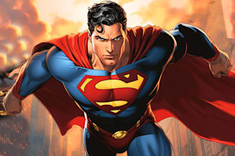 do you a dc or marvel style comic book superhero character