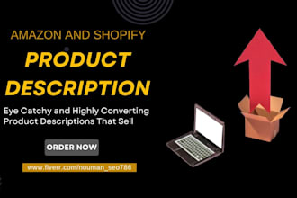 write highly converting amazon and shopify product descriptions
