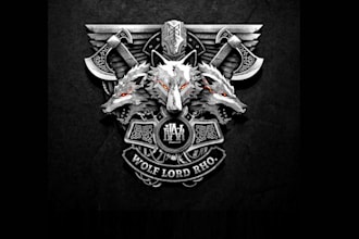 design iconic wolf lord logo