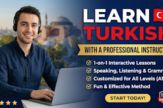 give your turkish language lessons