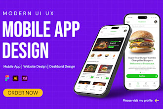 do ui ux design for mobile app wireframe and web design using figma