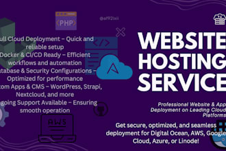 deploy your website on digitalocean, AWS, google cloud, azure, linode, or docker