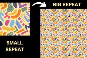 create custom, cute, seamless surface patterns