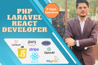 do full stack PHP development with react and laravel