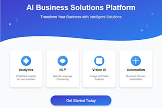 develop, design ai solutions for automation, vision, analytics, and call centers