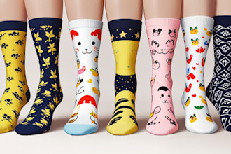 design custom sneakers socks for your brands and streetwear