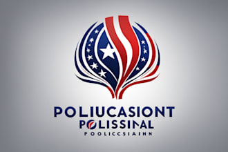 do modern political logo for election campaign