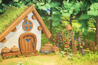 create 3d stylized assets or props for your game