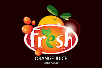 design juice logo and any business in the beverage industry