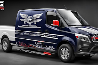 design professional truck, car, van, boat wrap for you