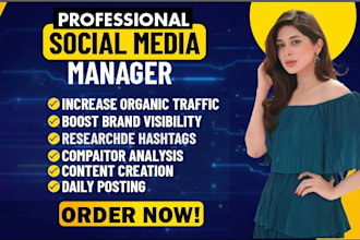 be your social media manager and content creator