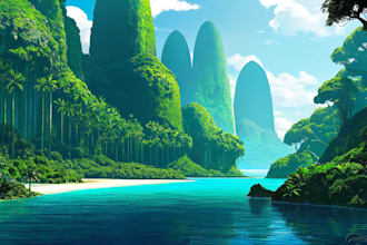 draw environmental concept art and illustration