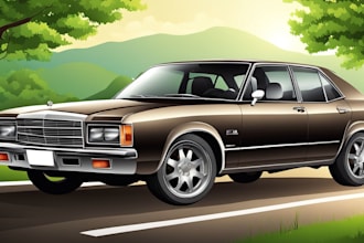 turn your car portrait into an amazing illustration vector