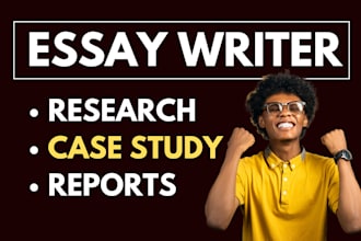 research and summary writing, reports, case study analysis and case study, essay