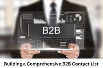 expertly do business and contact email list building and b2b lead generation