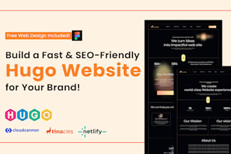 develop hugo website with fast, modern, and scalable
