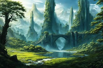 make a professional environmental concept art