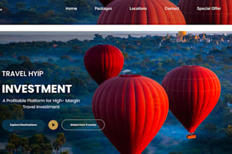 get appealing travel, tour, booking, agency website