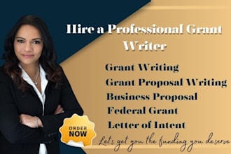 do grant proposal writing,  grant research, nonprofits and small businesses