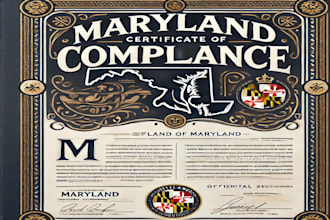 create a maryland certificate of compliance
