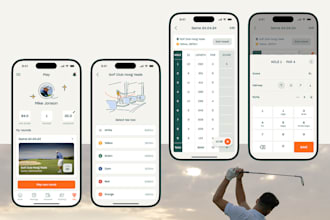 develop a premium golf booking and social networking app for golf enthusiasts