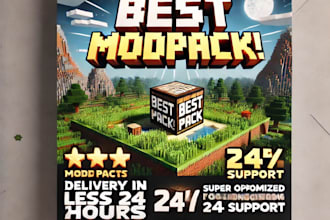 create or fix a modpack on minecraft in less 24 hours