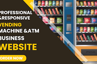 develop vending machine website for vending machine business, vending website