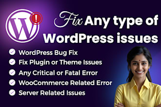 fix wordpress error, fix wordpress issues, fix bugs