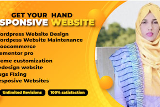 do wordpress maintenance, design, redesign update and support website