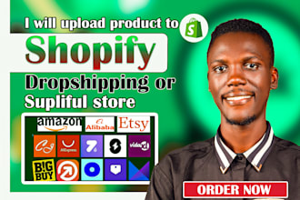 import upload product supliful store shopify dropshipping virtual assitant dsers