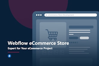 develop an ecommerce webflow cms websites