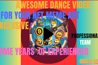 make nft crypto memecoin or token promo video