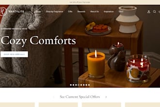 design 7 figure candle shopify candle store candle website candle lighting store