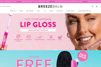 design 7figure lip balm shopify lip gloss store lipstick website cosmetics store