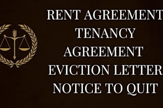 draft custom rent, tenancy agreements, notice to quit, eviction letter