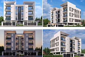 create sketchup 3d model and render, exterior, interior, 3d floor plan