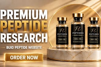 build supplement website design peptide website peptide store ecommerce website