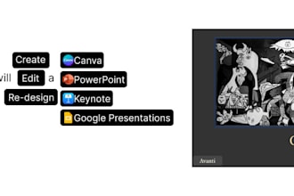 make a powerpoint or keynote presentation for you