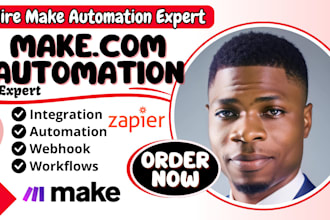 setup make com automation, made com workflow, make automation zapier automation